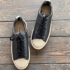Steve Madden Black "Lilac" Espadrille Sneaker